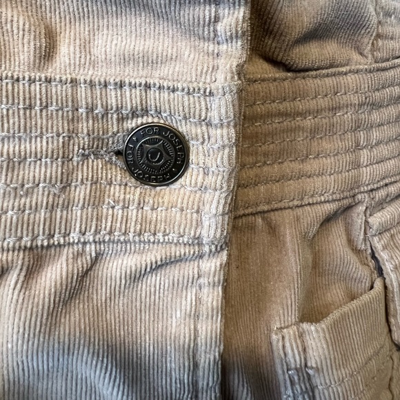 For Joseph Fortune Ladies Beige Corduroy Jacket with attached Brown Hood - Picture 5 of 6